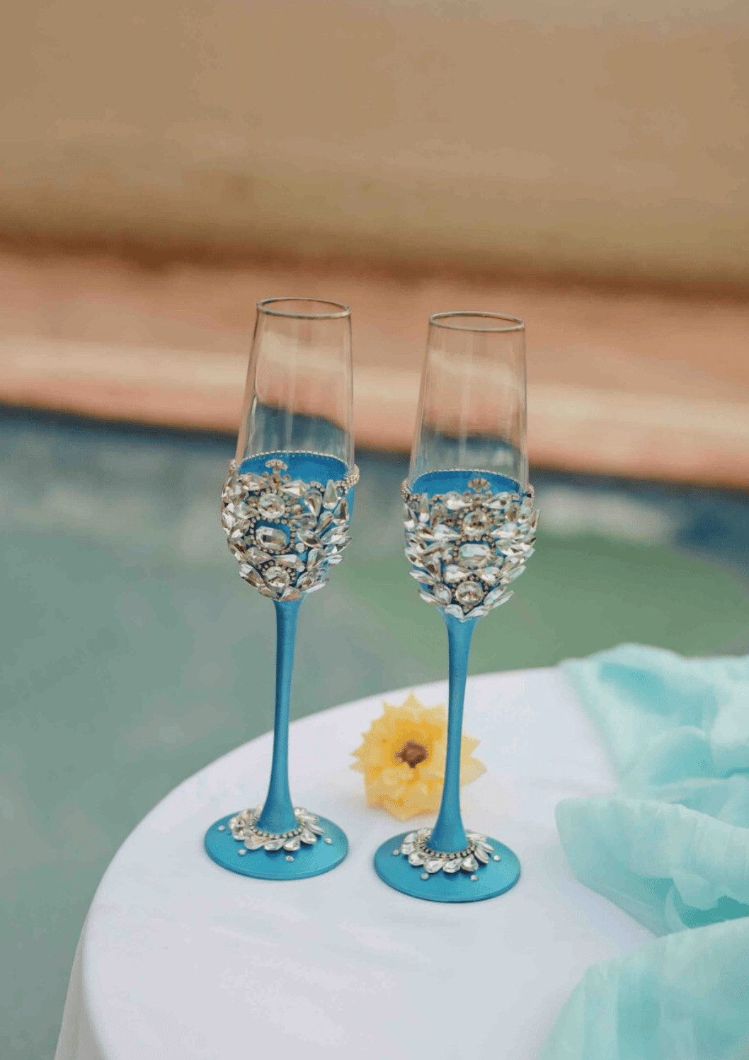 Blue Gloria Flutes
